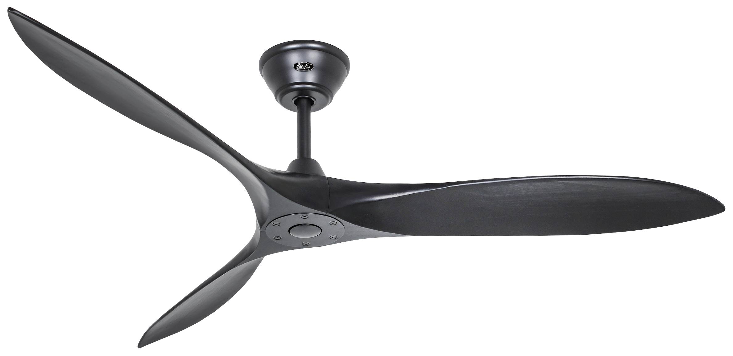 CasaFan ECO AIRSCREW 152 MS-MS Deckenventilator 28 W (Ø x H) 1520 mm x 275 mm Schwarz (matt) mit Fernbedienung, Winterbe...