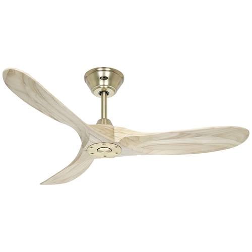 CasaFan ECO GENUINO 122 MG-NT Deckenventilator 11.3 W (Ø x H) 1220 mm x 280 mm Messing mit Fernbedienung, Winterbetrieb
