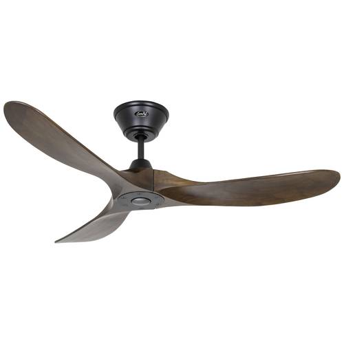 CasaFan ECO GENUINO 122 MS-NB Deckenventilator 11.3 W (Ø x H) 1220 mm x 280 mm Schwarz (matt) mit Fernbedienung, Winterb...