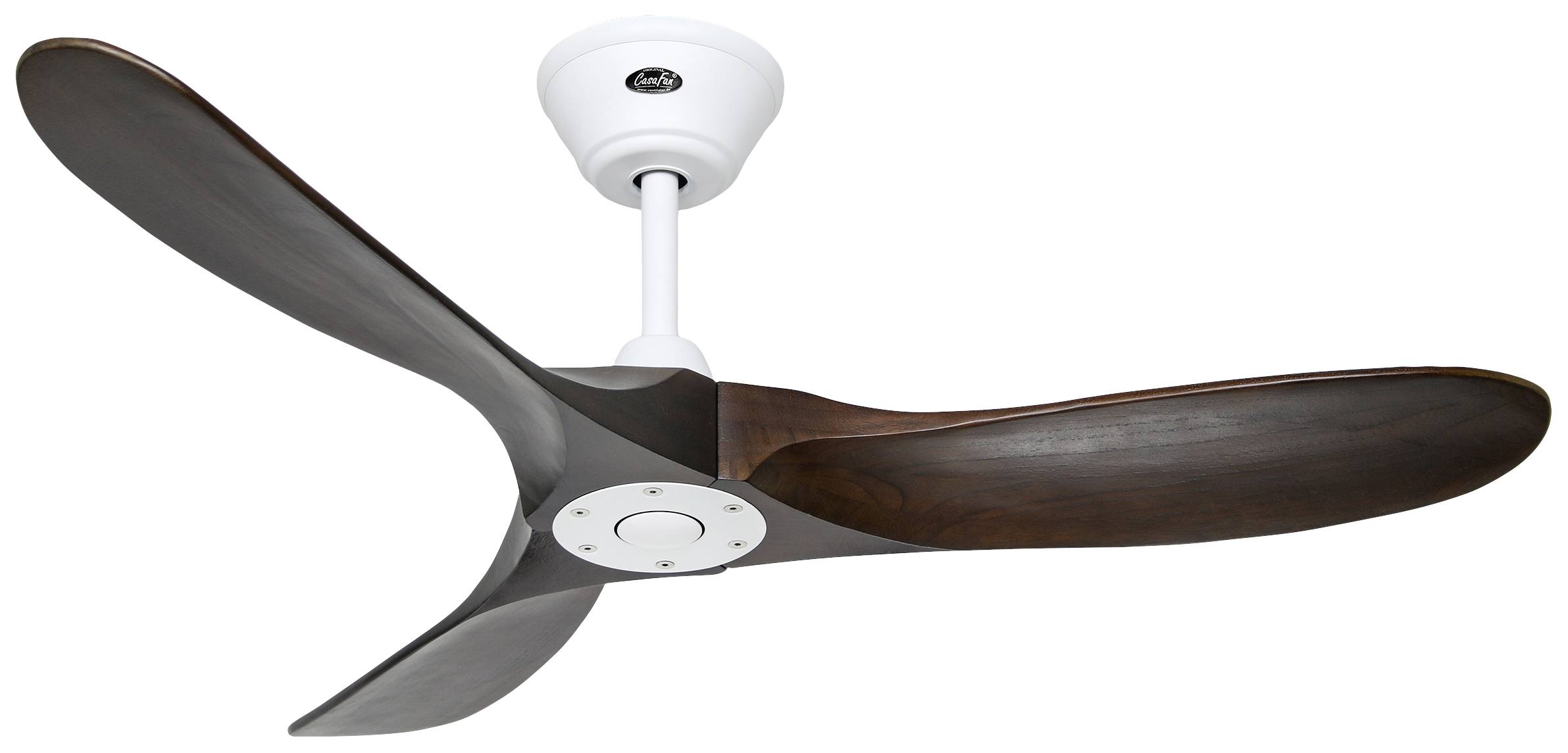 CasaFan ECO GENUINO 122 MW-NB Deckenventilator 11.3 W (Ø x H) 1220 mm x 280 mm Weiß (matt) mit Fernbedienung, Winterbetr...