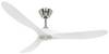 CasaFan ECO GENUINO 152 BN-MW Deckenventilator 16.6 W (Ø x H) 1520 mm x 285 mm Chrom mit Fernbedienung, Winterbetrieb