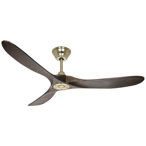 CasaFan ECO GENUINO 152 MG-NB Deckenventilator 16.6 W (Ø x H) 1520 mm x 285 mm Messing mit Fernbedienung, Winterbetrieb