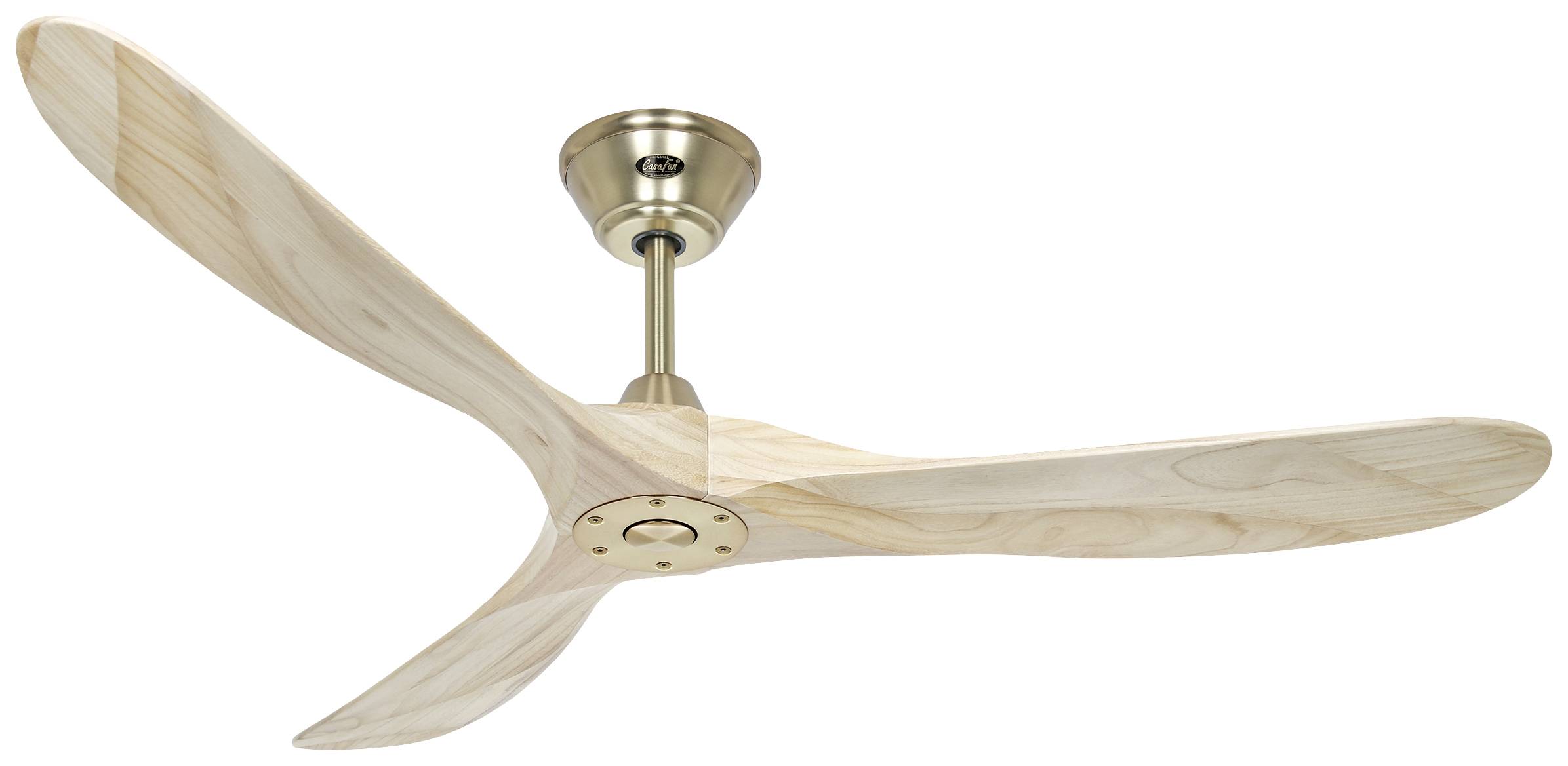 CasaFan ECO GENUINO 152 MG-NT Deckenventilator 16.6 W (Ø x H) 1520 mm x 285 mm Messing mit Fernbedienung, Winterbetrieb
