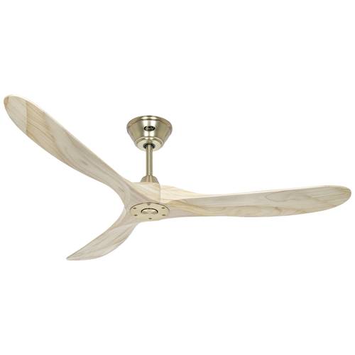 CasaFan ECO GENUINO 152 MG-NT Deckenventilator 16.6 W (Ø x H) 1520 mm x 285 mm Messing mit Fernbedienung, Winterbetrieb