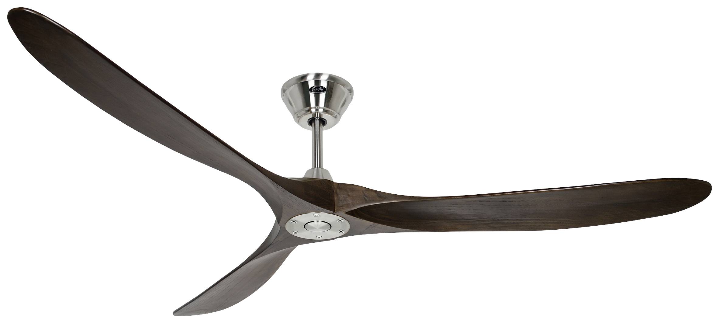 CasaFan ECO GENUINO 180 BN-NB Deckenventilator 30 W (Ø x H) 1800 mm x 290 mm Chrom mit Fernbedienung, Winterbetrieb