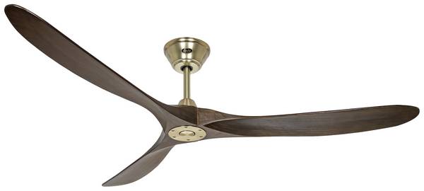 CasaFan ECO GENUINO 180 MG-NB Deckenventilator 30 W (Ø x H) 1800 mm x 290 mm Messing mit Fernbedienung, Winterbetrieb