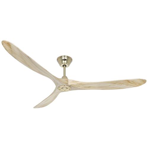 CasaFan ECO GENUINO 180 MG-NT Deckenventilator 30 W (Ø x H) 1800 mm x 290 mm Messing mit Fernbedienung, Winterbetrieb