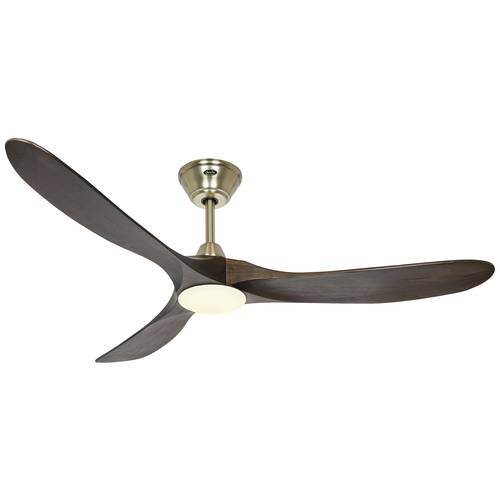 CasaFan ECO GENUINO-L 152 MG-NB Deckenventilator 16.5 W (Ø x H) 1520 mm x 340 mm Messing mit Fernbedienung, Winterbetrie...