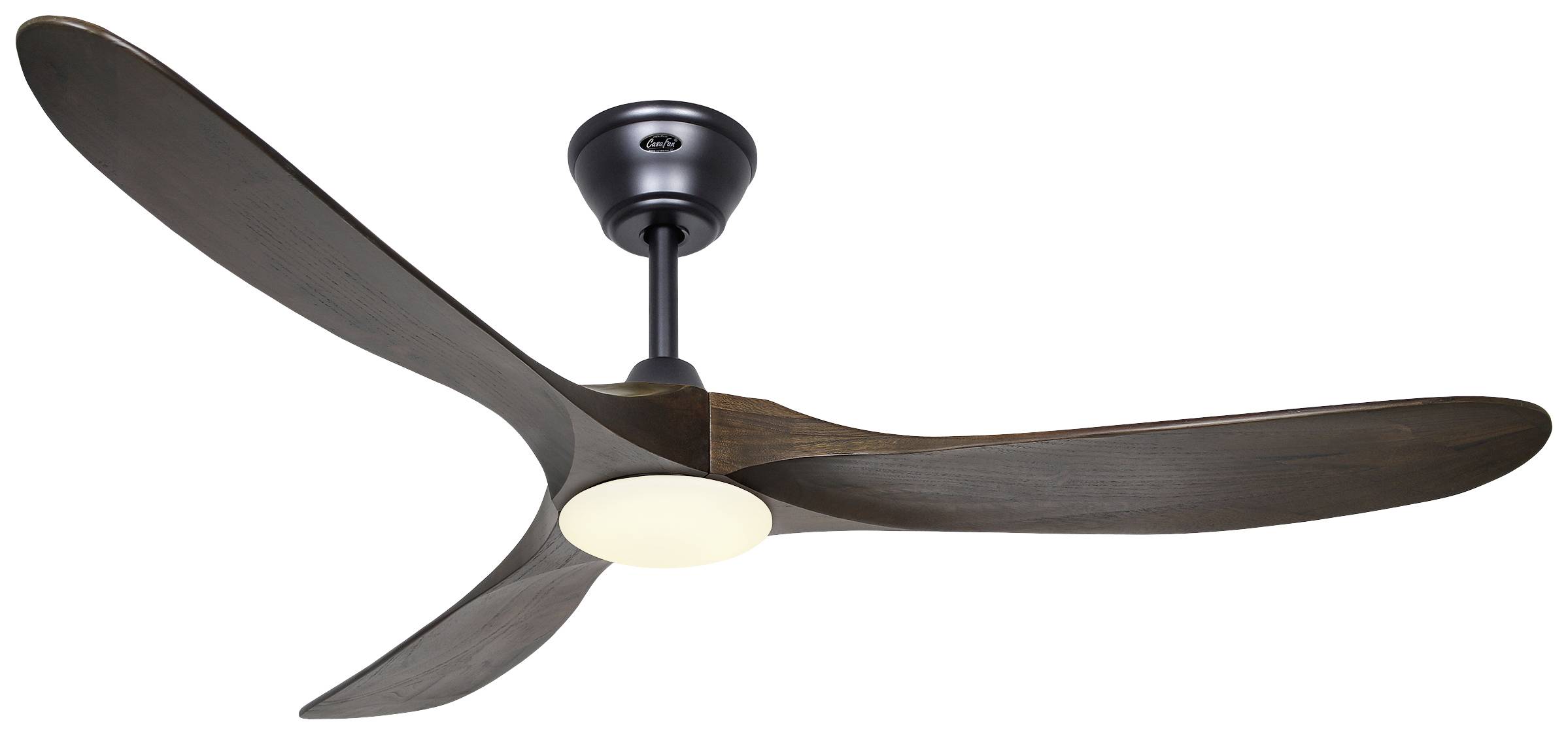 CasaFan ECO GENUINO-L 152 MS-NB Deckenventilator 16.5 W (Ø x H) 1520 mm x 340 mm Schwarz (matt) mit Fernbedienung, Winte...