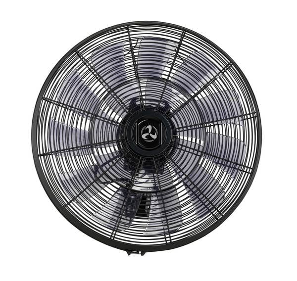 CasaFan AIROS ECO SILENT WALL SW Wandventilator  90 W (Ø) 514 mm Schwarz mit Fernbedienung, Timer, Oszillierend, Höhenverstellbar