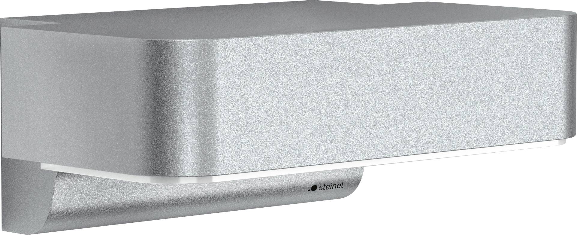 Steinel Sensor-LED-Außenleuchte L 800 SC silber 087555 LED-Außenwandleuchte mit Bewegungsmelder LED fest eingebaut 7.5 W