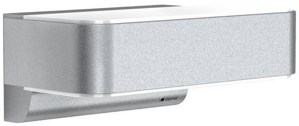 Steinel Sensor-LED-Außenleuchte L 810 SC silber 087562 LED-Außenwandleuchte mit Bewegungsmelder LED fest eingebaut  9.8 W LED Silber