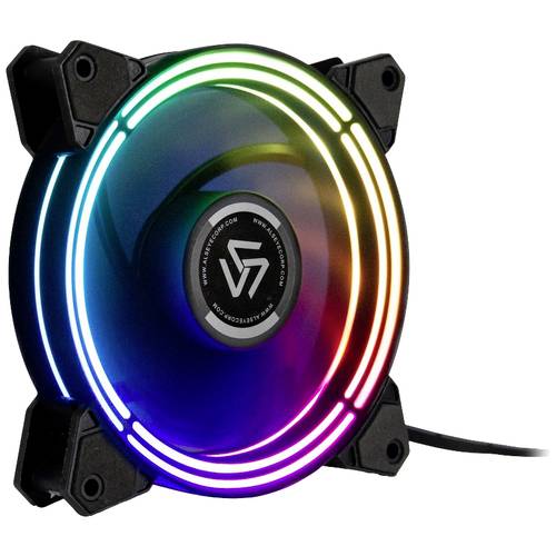 Inter-Tech ALSEYE Halo 3.0 PC-Gehäuse-Lüfter Schwarz (B x H x T) 120 x 120 x 25 mm inkl. LED-Beleuchtung