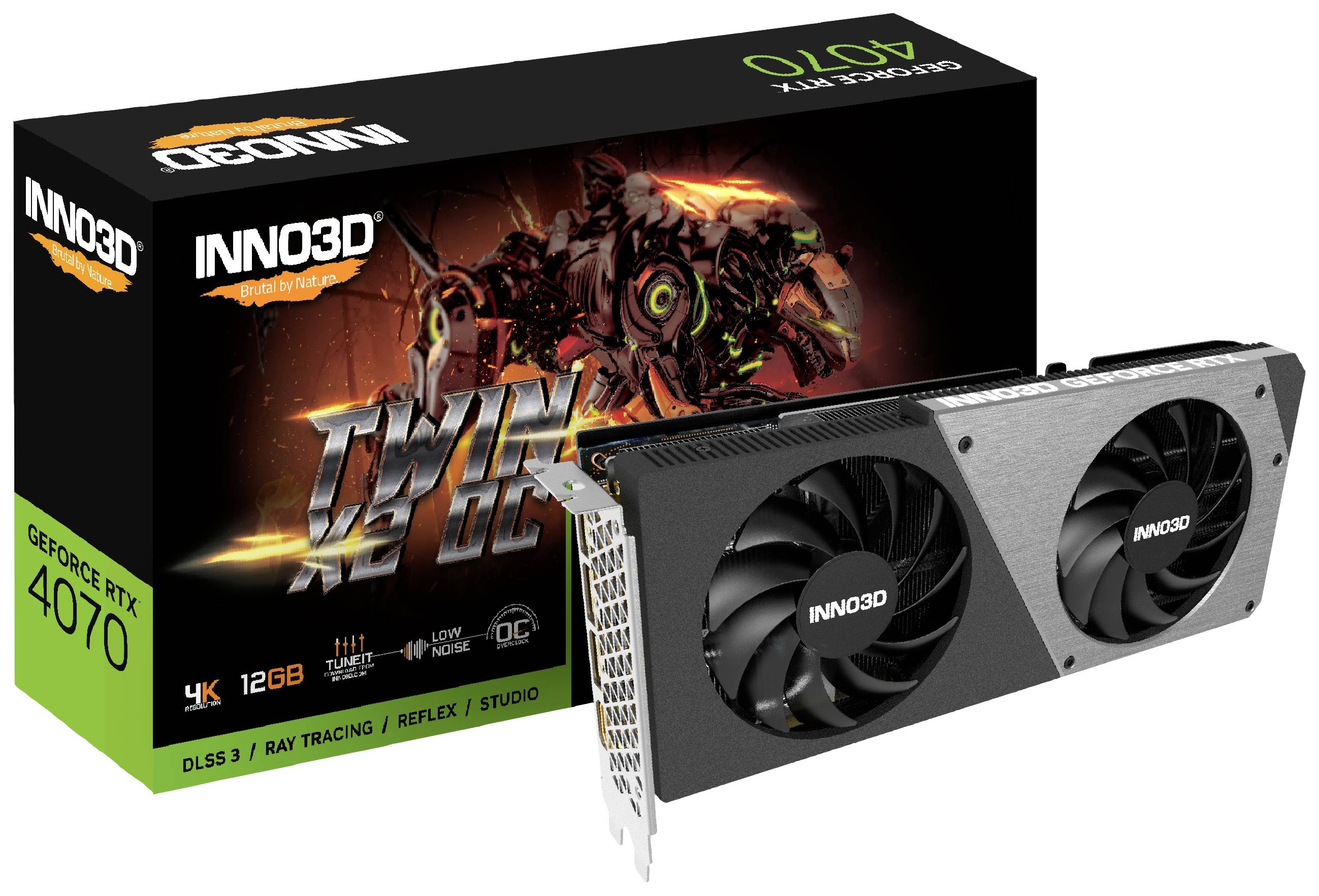 INNO3D GeForce RTX 4070 X2 OC 12GB GDDR6X 3xDP 1xHDMI