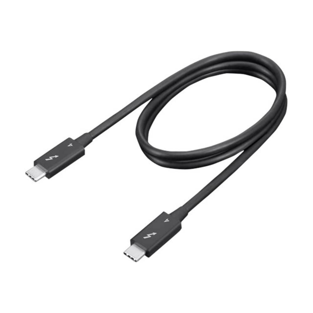 Lenovo Thunderbolt-kabel Thunderbolt 4 Thunderbolt (USB-C) stekker 0.7 m Zwart Ultra HD (8K) 4X91K16