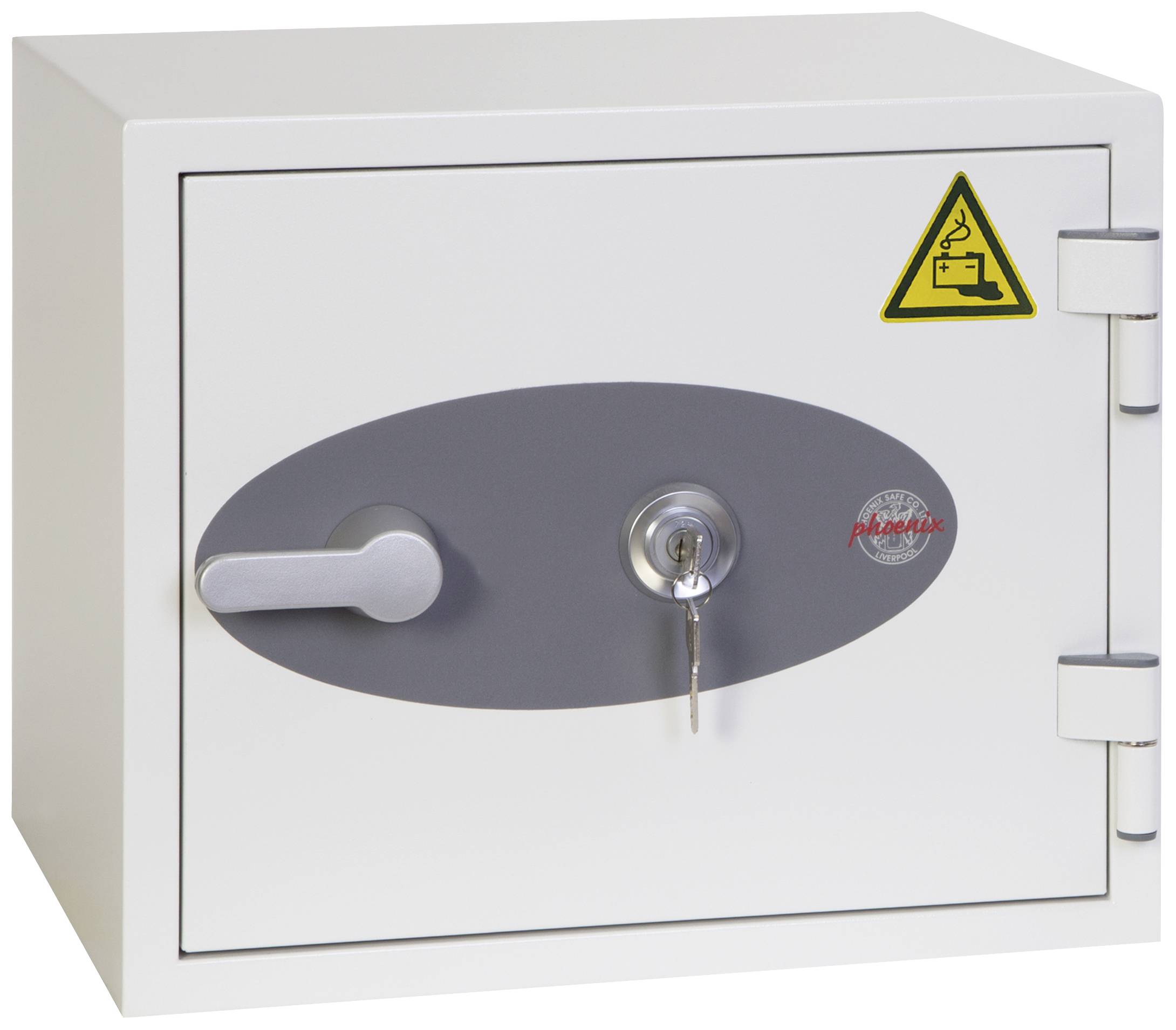 Phoenix BS1283K Battery Titan Batterie-Aufbewahrungstresor feuergeschützt, mit 4 Steckdosen, mit ausziehbarer Schublade,...