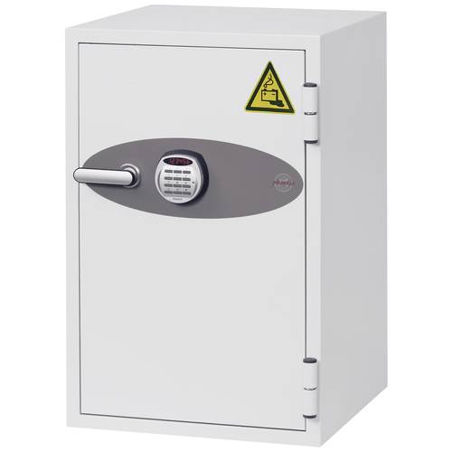 Phoenix BS0441E Battery Fighter Batterie-Aufbewahrungstresor feuergeschützt, mit 1 Steckdose, mit ausziehbarer Schublade...