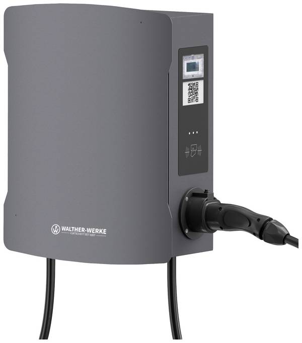 Walther Werke smartEVO duo connect+ Wallbox Typ 2 Mode 3 32 A Anzahl Anschlüsse 2 22 kW RFID