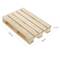 Kleines Holzpalette-Modell, 120 mm lang, 80 mm breit und 21 mm hoch. Verwendet für Miniatur-Displays oder Dekorationen.