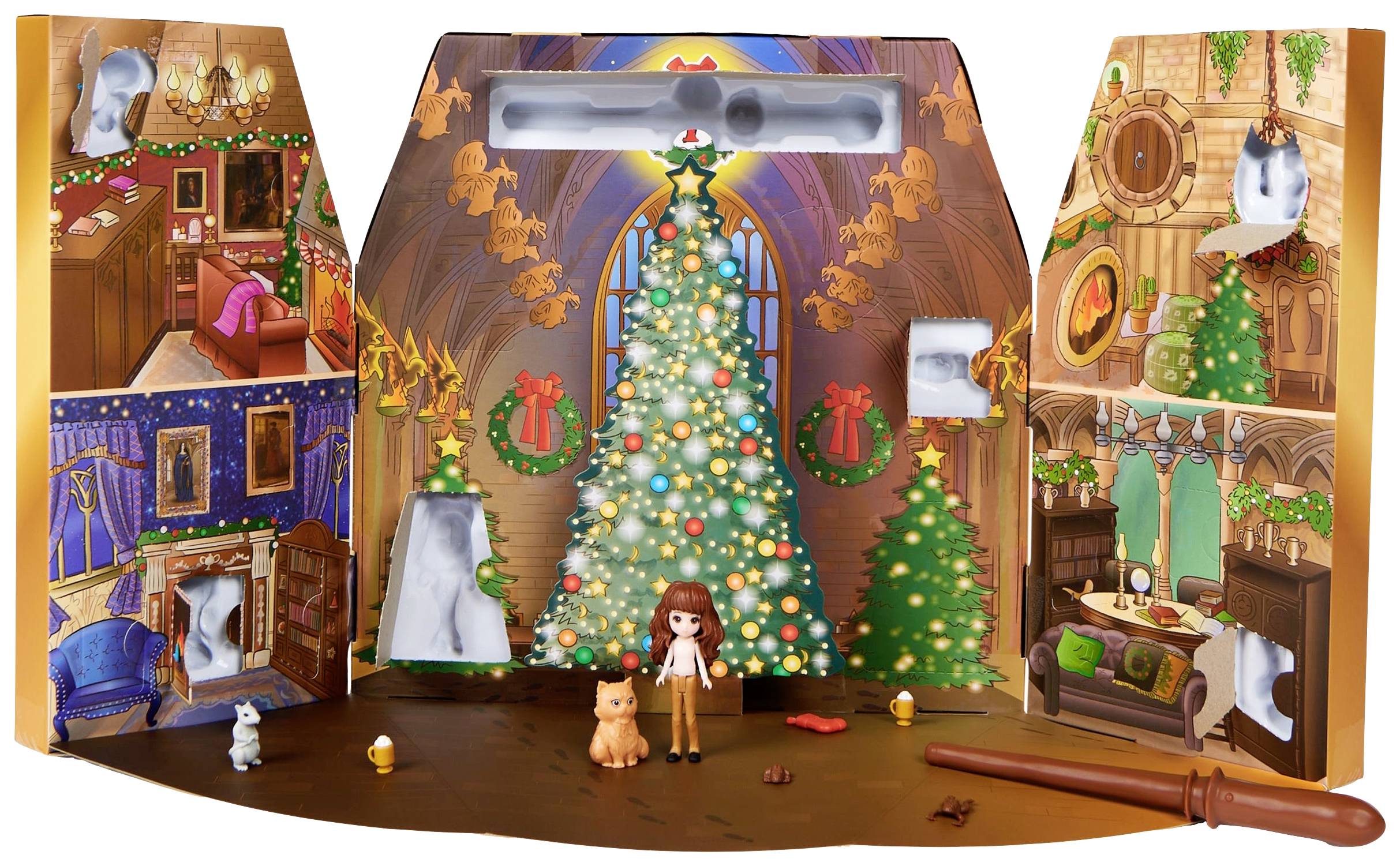 Spin Master Wizarding World Harry Potter Magical Minis Adventskalender 2023 mit Mini-Zauberstab, 3-2