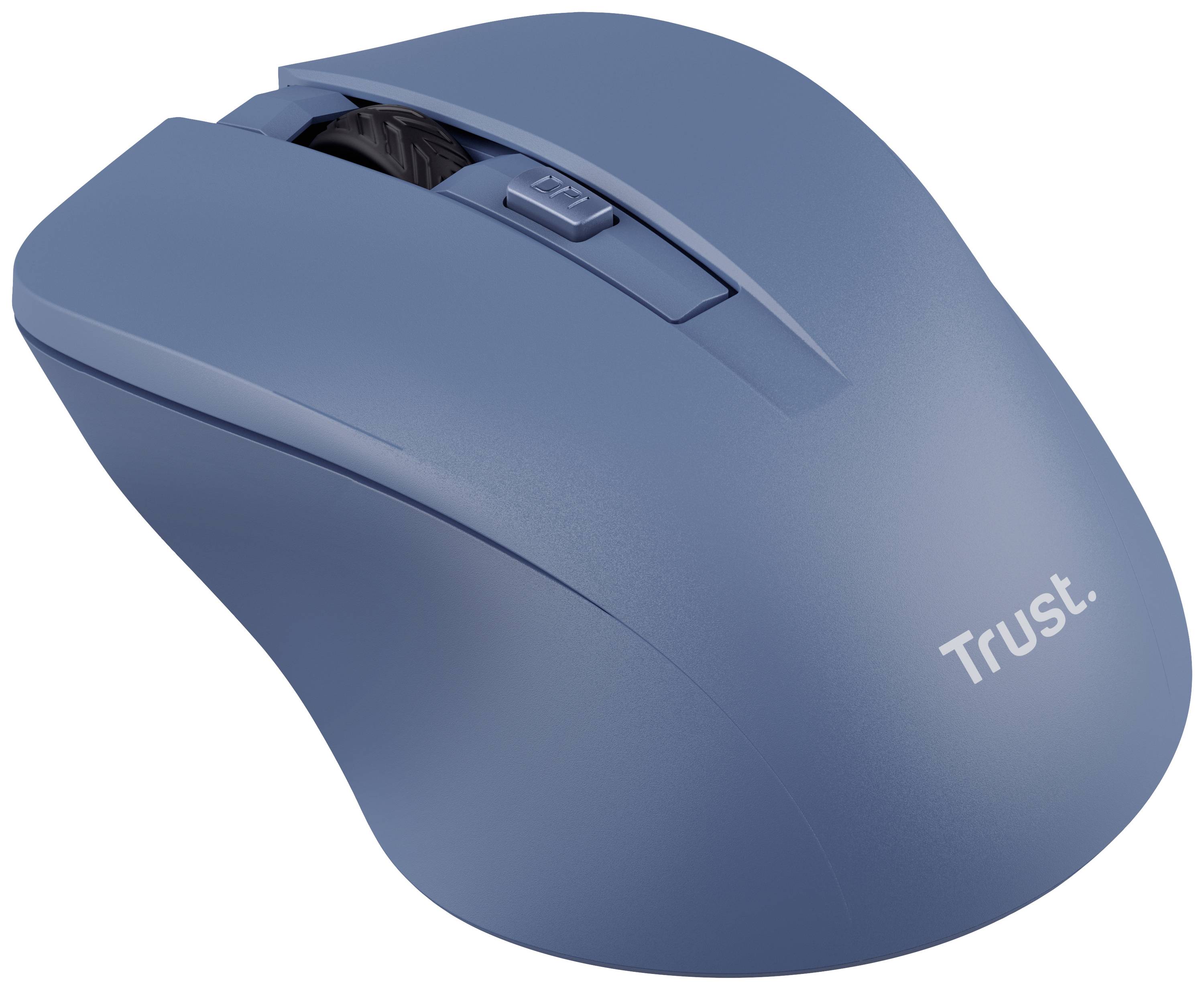 Trust Mydo - Maus - leise - rechts- und linkshändig - optisch - 4 Tasten - kabellos - 2.4 GHz - kabelloser Empfänger (US-0