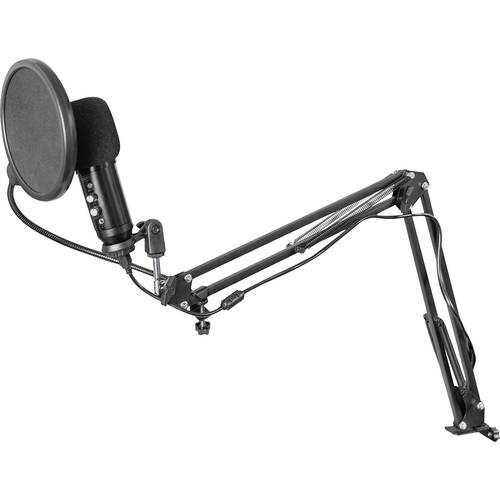 Digitus DA-20301 Stand Sprach-Mikrofon Übertragungsart (Details):Kabelgebunden, USB inkl. Kabel, inkl. Windschutz, Stand...