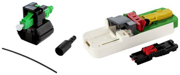Metz Connect 1509QAJA002C-E OpDAT FAST™ Hybrid Kit LC AP Steckerbausatz OpDAT  Weiß, Grün