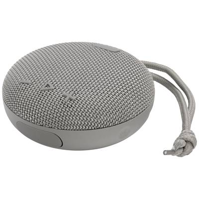 STREETZ CM764 Bluetooth® Lautsprecher AUX, Freisprechfunktion, inkl. Halterung, tragbar, wasserdicht Grau