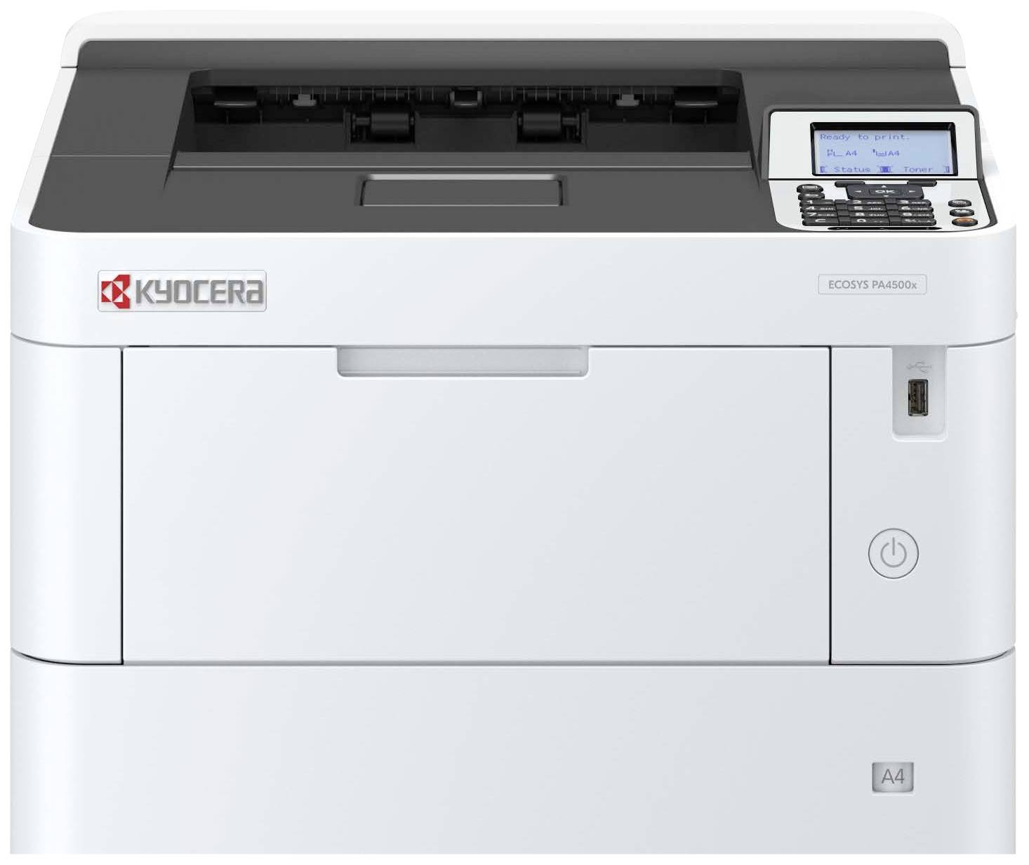 Kyocera PA4500x Stampante a getto dinchiostro Laser Bianco Nero A4 12 Pag./min 1200 x 1200 dpi Fronte e retro, LAN, USB