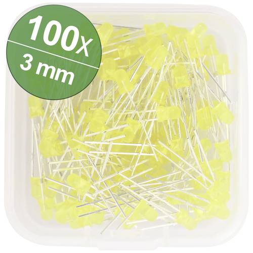 Quadrios LED-Sortiment Gelb 3 mm 20 mA 2.0 V