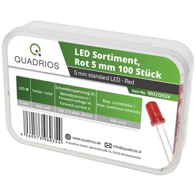 Quadrios LED-Sortiment Rot 20 mA 2.0 V kaufen