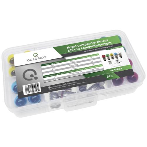 Quadrios 1802O016 Skalenlampe 6.0 V 3 W Sockel E10 32 Teile