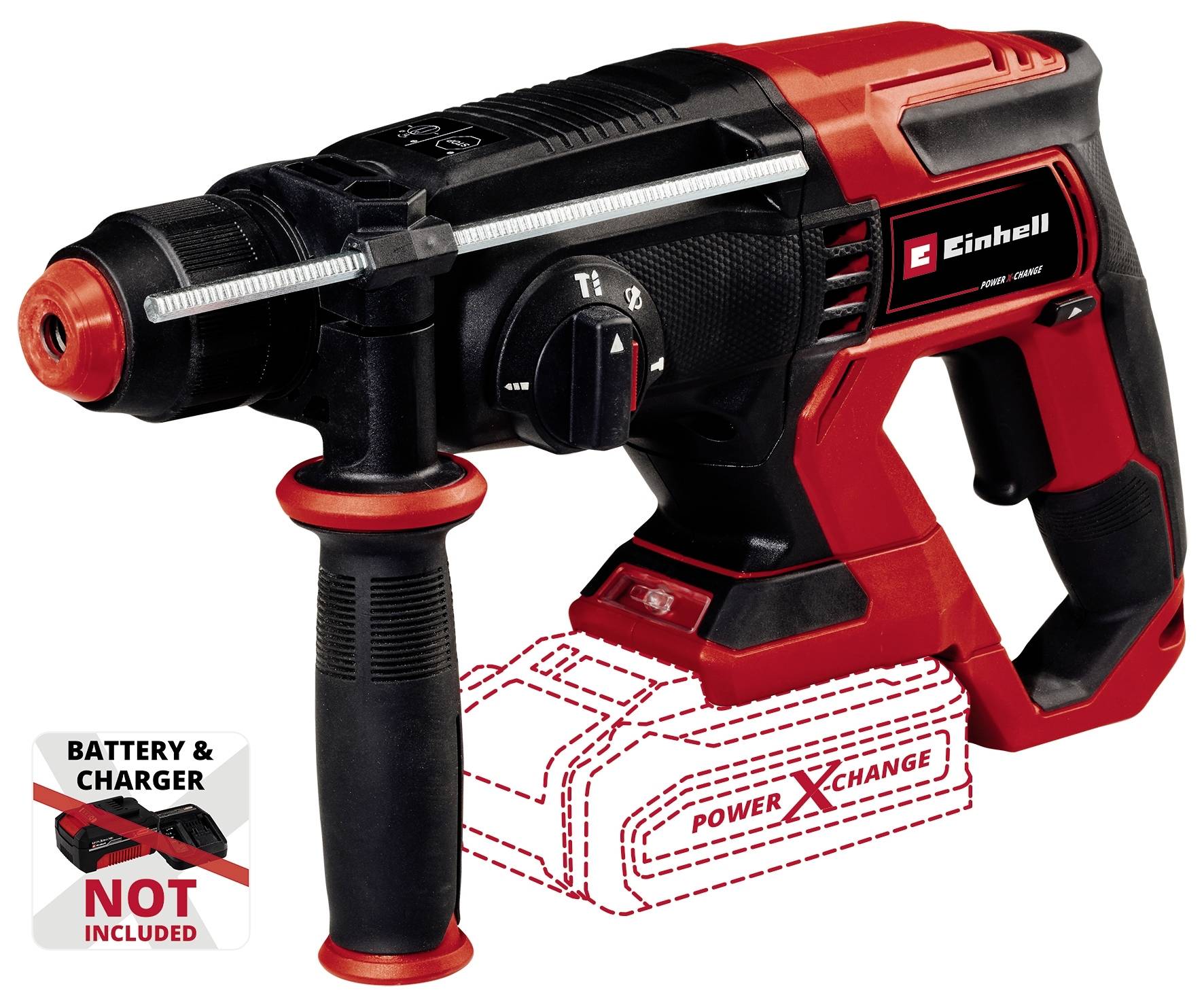 Einhell TE-HD 18/20 Li - Solo Power X-Change SDS-Plus-Borrhammare batteri 18 V Li-Ion inkl. väska