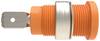 Schützinger Sicherheits-Einbaubuchse Stift-Ø: 4 mm Orange 1 St. Piece