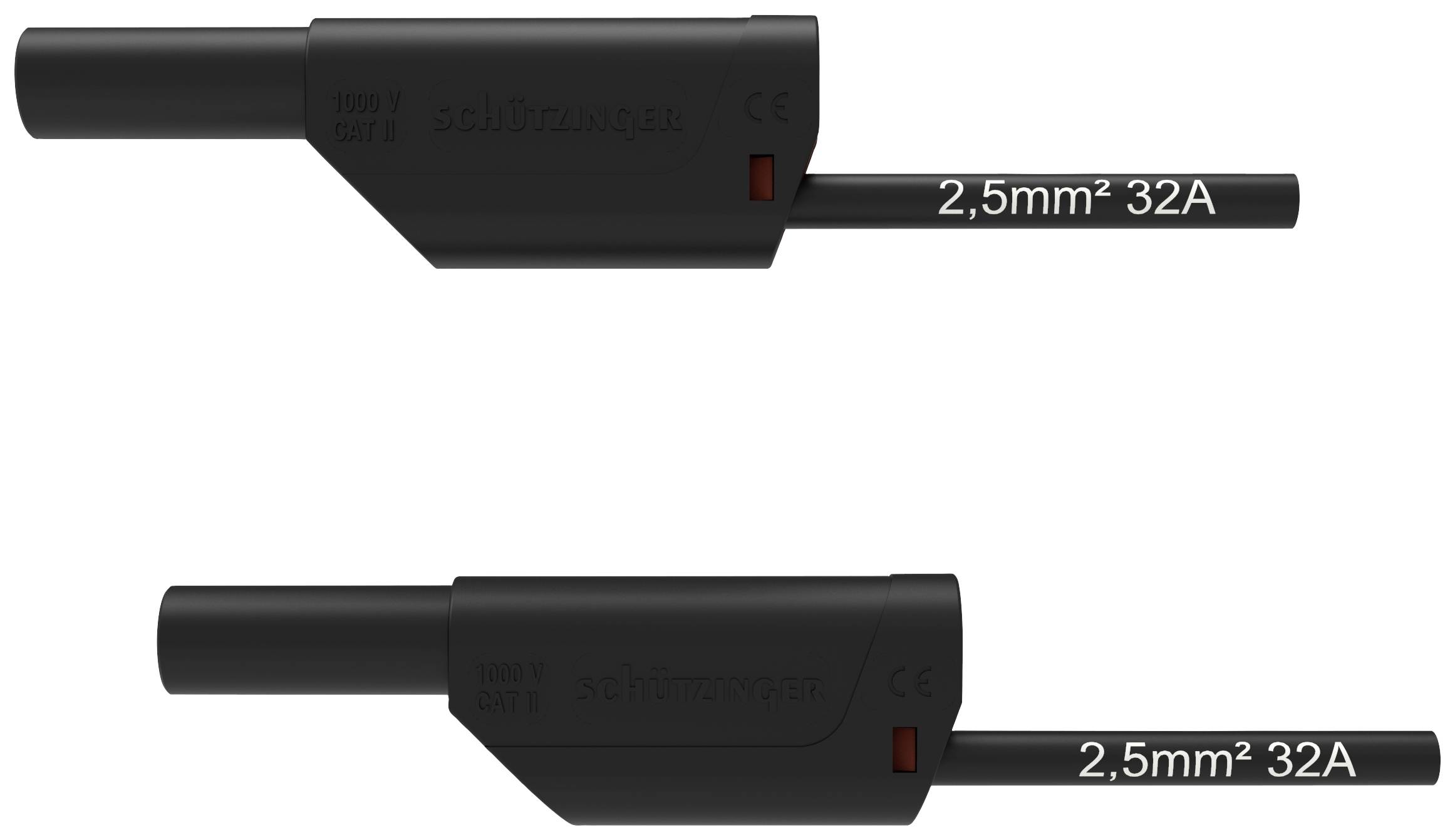 Schützinger Sicherheits-Messleitung 200 cm Schwarz 1 St.