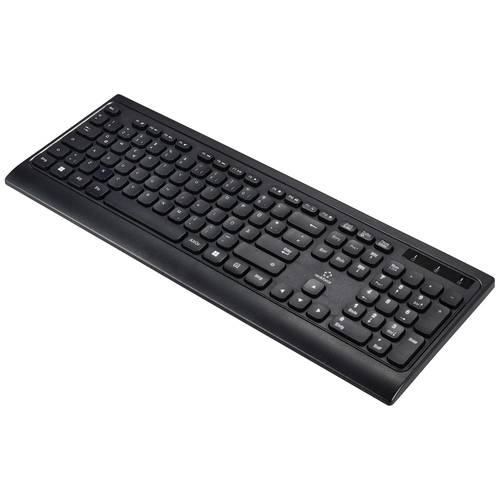 Renkforce RF-5799534 Kabellos Tastatur Deutsch, QWERTZ Schwarz