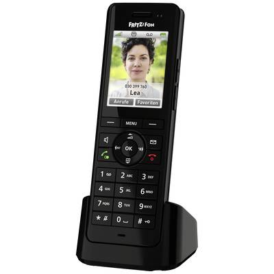 AVM FRITZ!Fon X6 DECT-Mobilteil Headsetanschluss, Anrufbeantworter, Babyphone, Freisprechen, Integrierter Webserver, Wet