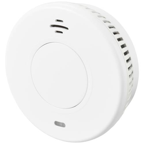 Sygonix Rauchwarnmelder inkl. 10 Jahres-Batterie batteriebetrieben (Ø x T) 105 mm x 36 mm