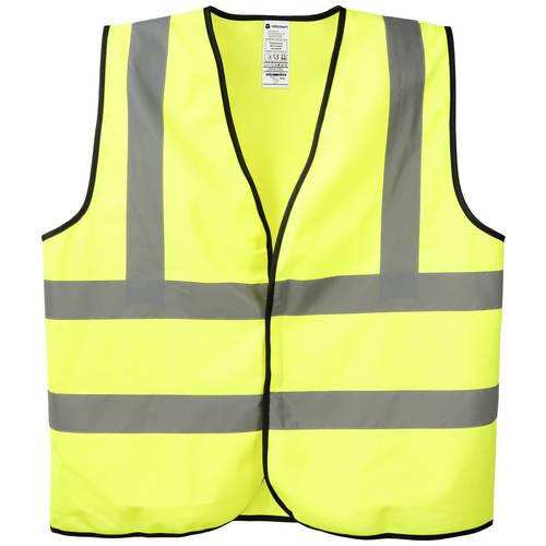 TOOLCRAFT TO-8699505 Reflektierende Sicherheitsweste Universalgröße Unisize Neongelb EN ISO 20471:2013