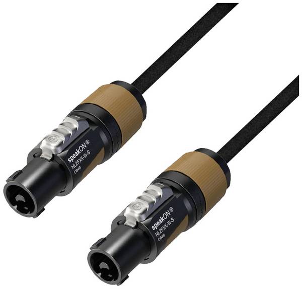 Adam Hall 5 STAR S215 SS 0500 Lautsprecher Verbindungskabel [1x NL2FX-Stecker (2-polig) - 1x NL2FX-Stecker (2-polig)] 5 m Schwarz