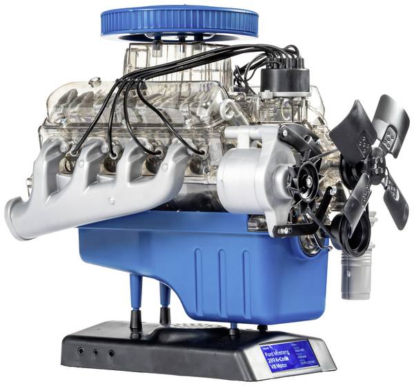 FRANZIS Ford-Mustang-Motor Typ 289 K-code-V8 67501 Bausatz ab 14 Jahre Box