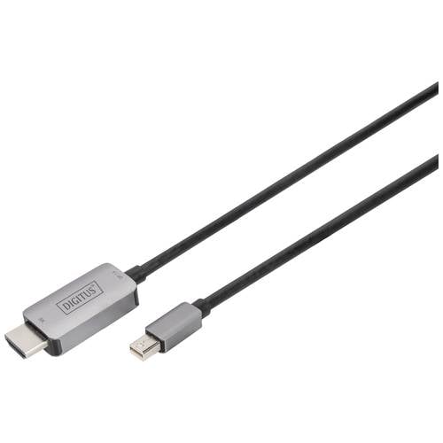 Digitus DisplayPort / Mini-DisplayPort Anschlusskabel DisplayPort Stecker, Mini DisplayPort Stecker 1 m Schwarz DB-34010...