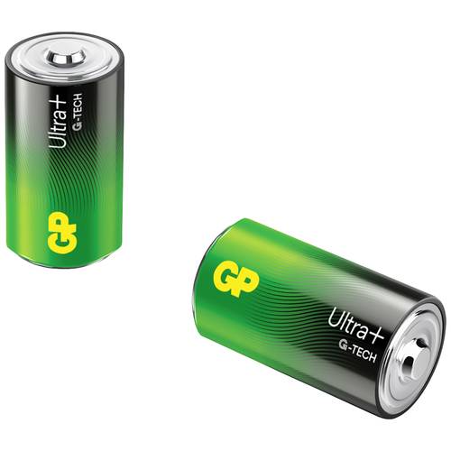 Thumbnail - GP Ultra Plus Mono (D)-Batterie Alkali-Mangan 1.5 V 2 St.