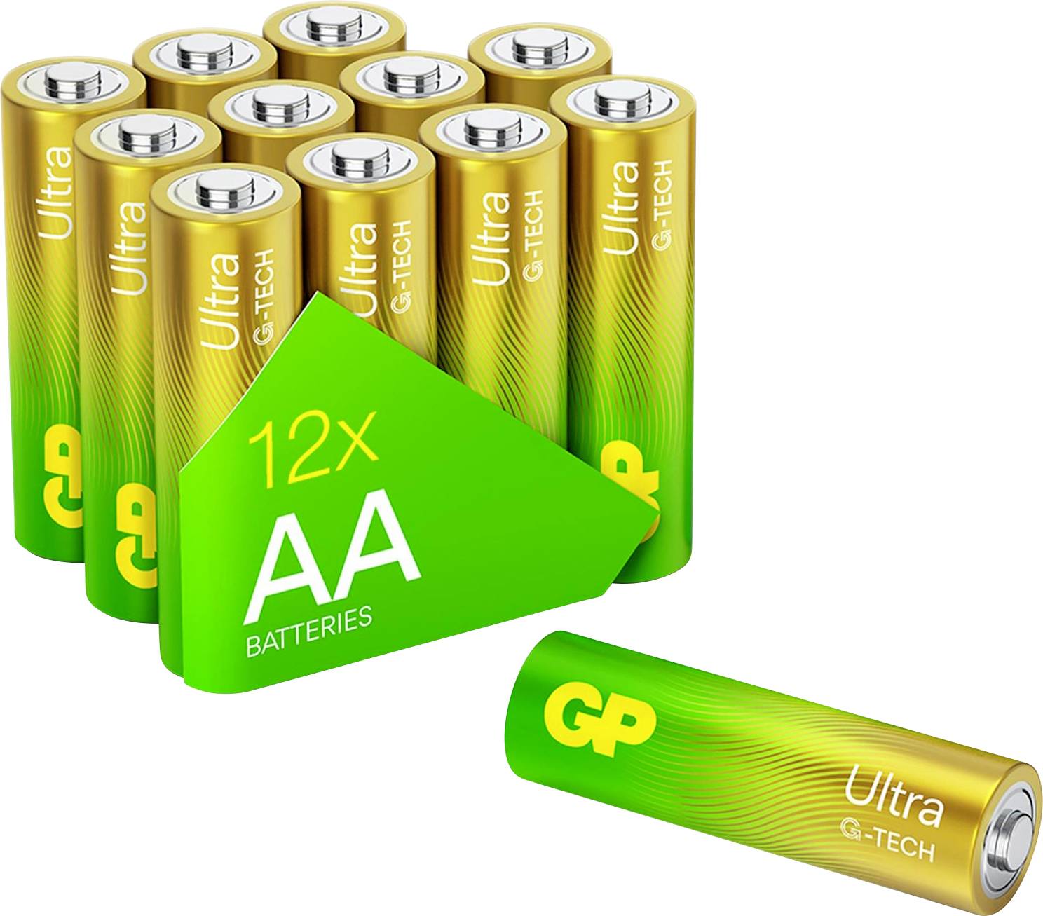 GP Ultra Mignon (AA)-Batterie Alkali-Mangan 1.5 V 12 St.