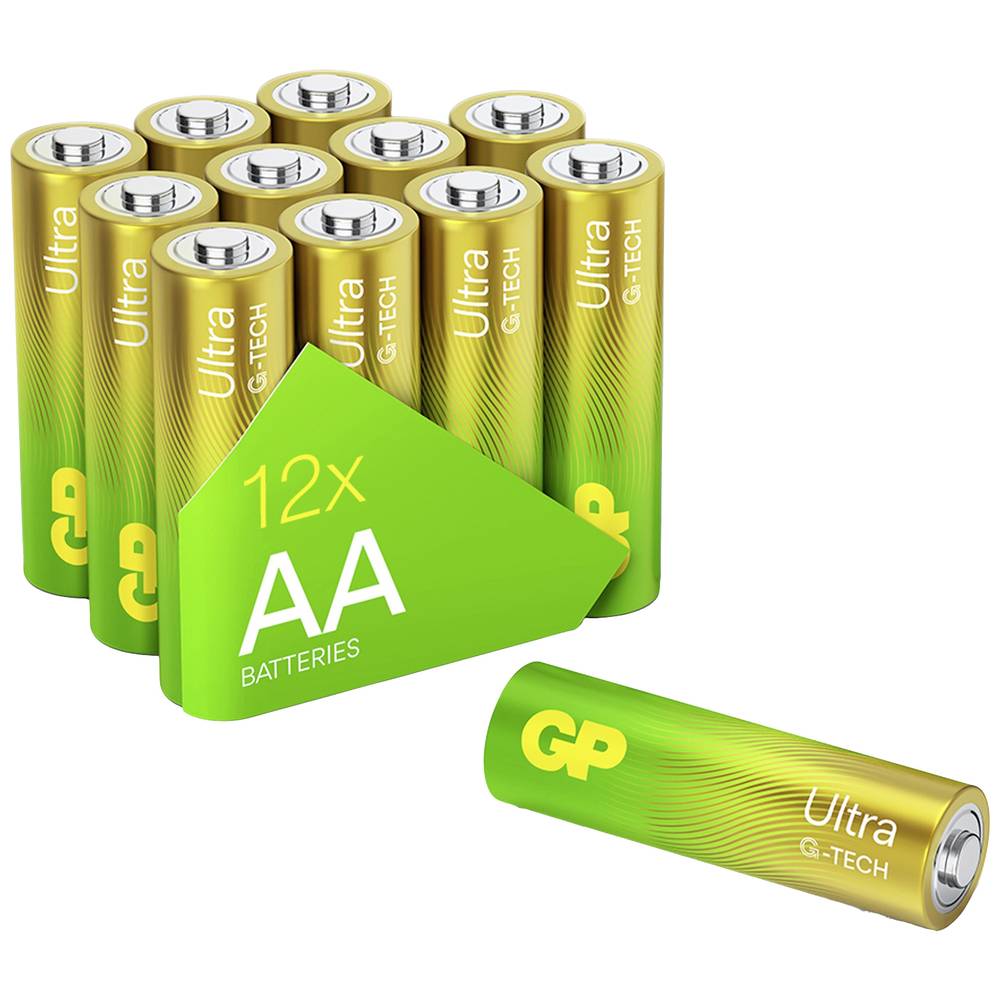 GP Batteries GPPCA15AU733 AA batterij (penlite) Alkaline 1.5 V 12 stuk(s)
