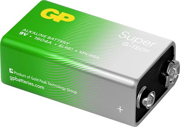 GP Super 9 V Block-Batterie   9 V 1 St.