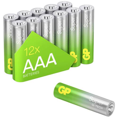 Thumbnail - GP Super Micro (AAA)-Batterie Alkali-Mangan 1.5 V 12 St.