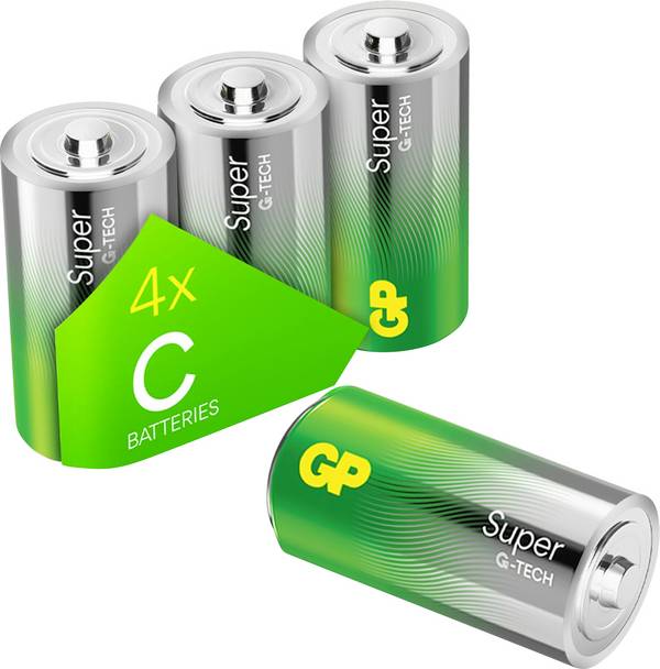 GP Super Baby (C)-Batterie Alkali-Mangan  1.5 V 4 St.