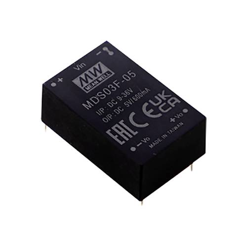 Thumbnail - MEAN WELL MDS03G-12 DC/DC-Wandler, Print 250 mA 3 W Anzahl Ausgänge: 1 x Inhalt 1 St.