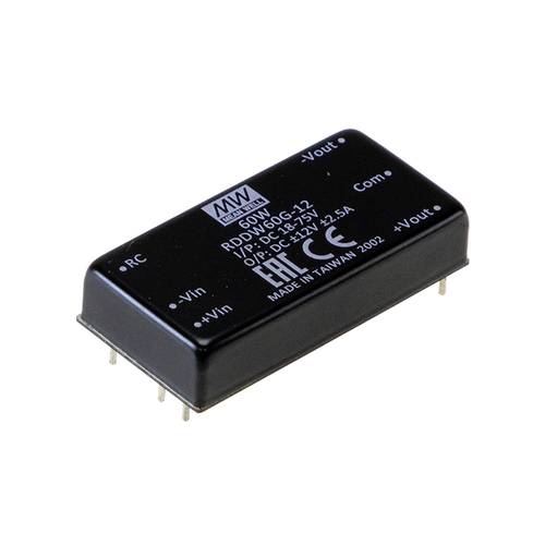 Thumbnail - MEAN WELL RDDW60G-15 DC/DC-Wandler, Print 2 A 60 W Anzahl Ausgänge: 2 x Inhalt 1 St.